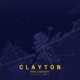 Map of Clayton