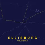 Map of Ellisburg