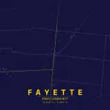Map of Fayette