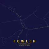 Map of Fowler