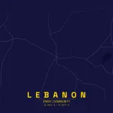 Map of Lebanon